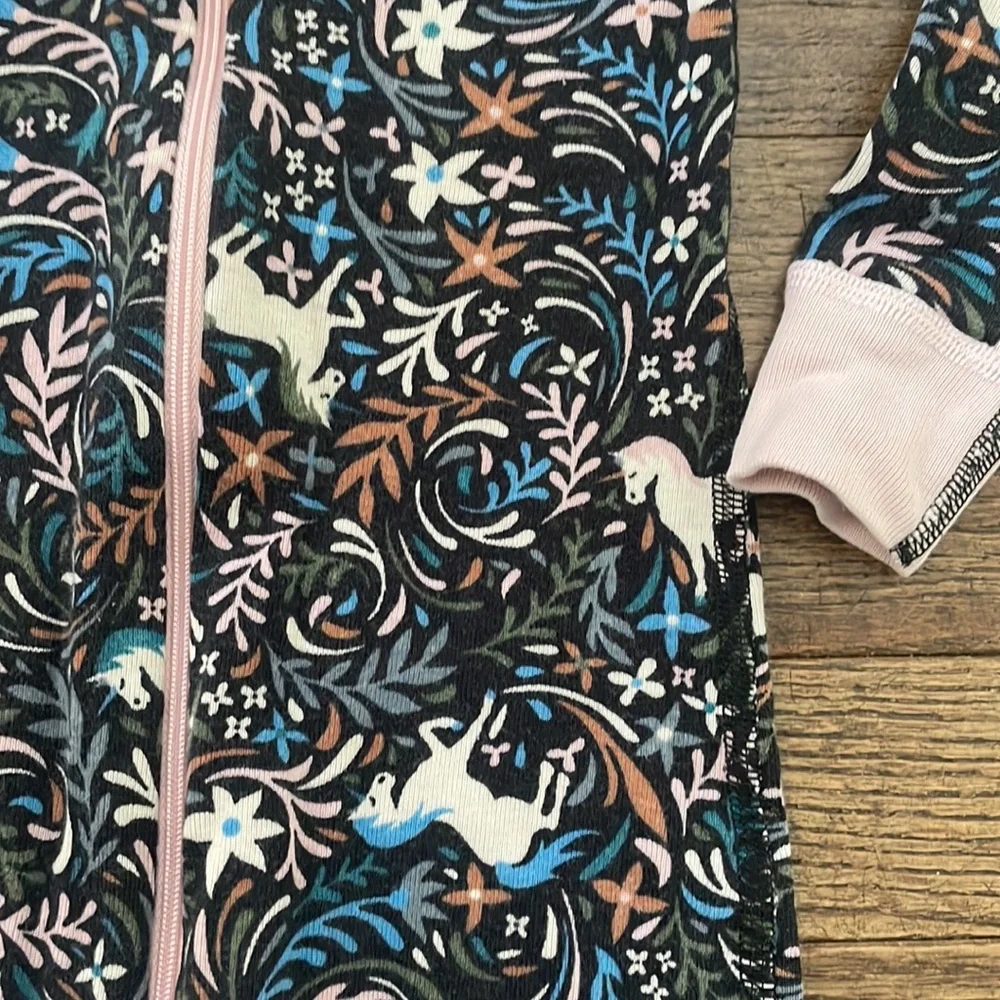 Hanna Andersson Unicorn floral pajamas